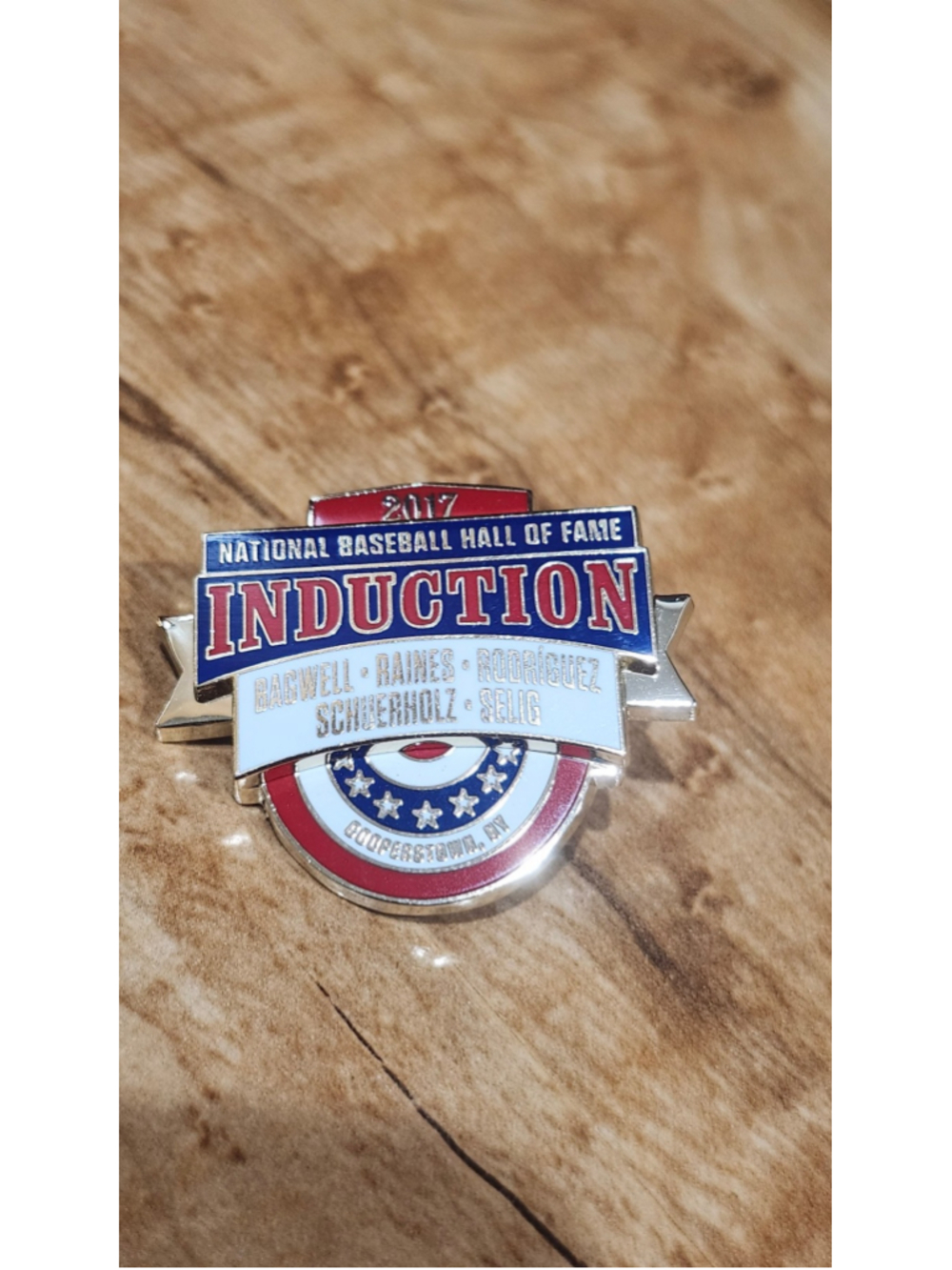 2017 Baseball Hall of Fame Induction Press Pin — #3011/5350